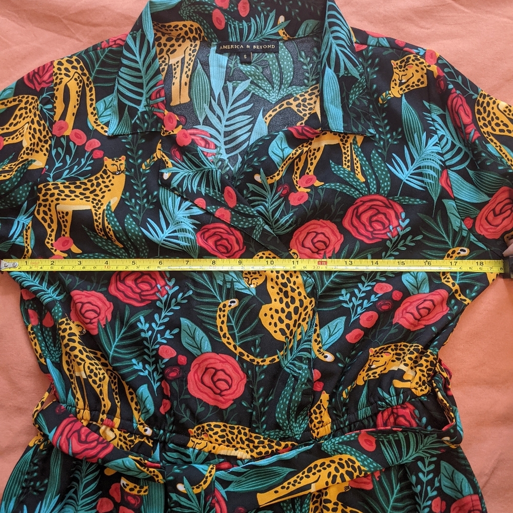 America & Beyond Jaguar Dreams Print Jumpsuit - Picture 7 of 8